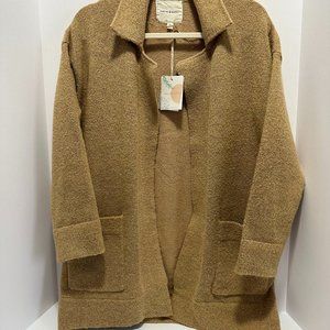 NWT _ THREAD & SUPPLY Cardigan Coat; Color: Camel; Size: XS (Extra Small)